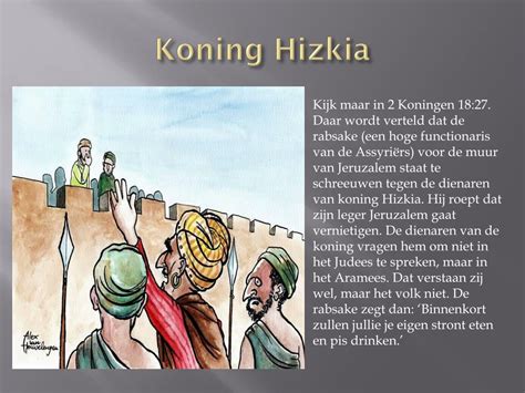 Illustratie van Koning Hizkia