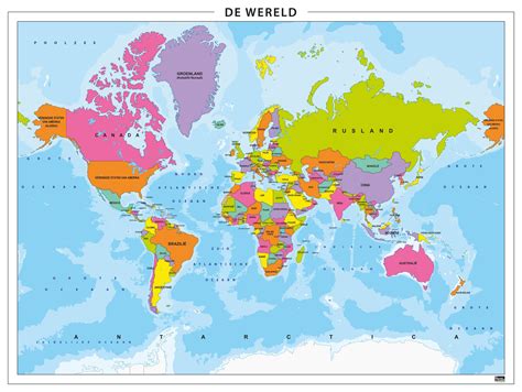 Wereldkaart met locaties van De Deur gemeenten