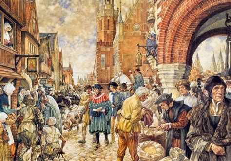 Illustratie van een 16e-eeuwse universiteit