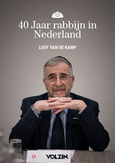 portret van rabbijn Lody van de Kamp in gesprek