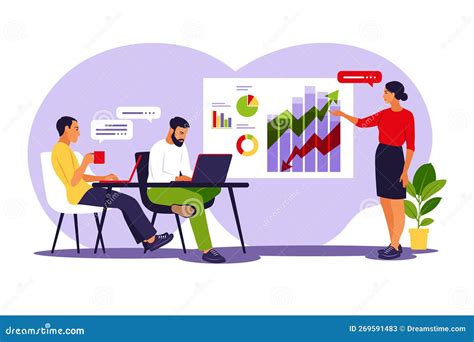 Illustratie van een team dat samenwerkt aan digitale projecten