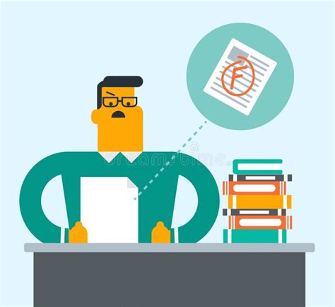 illustratie van een vrachtwagenchauffeur die ontevreden kijkt naar papieren