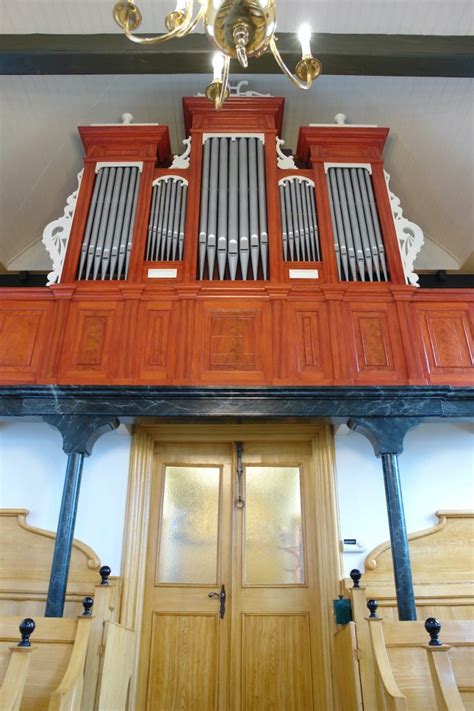 Het orgel van de Hervormde kerk in Kollumerzwaag, gebouwd door Bakker & Timmenga in 1904.