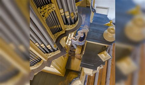 Gedetailleerde foto van het orgel in de Dorpskerk.