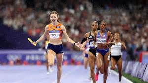 Foto van een Zwolse atleet tijdens een wedstrijd