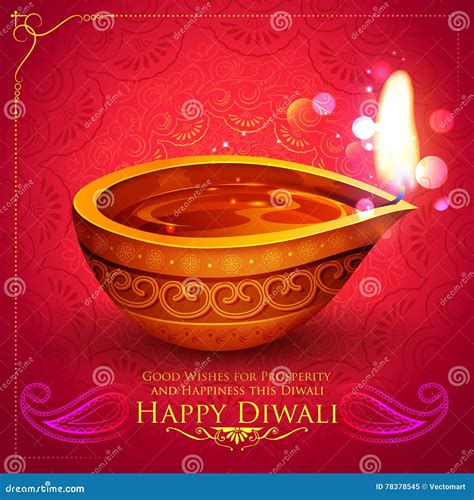 Illustratie van een diya, het traditionele hindoestaanse olielampje dat een rol speelt bij rituelen