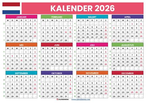 Kalender met kerkdiensten en vieringen