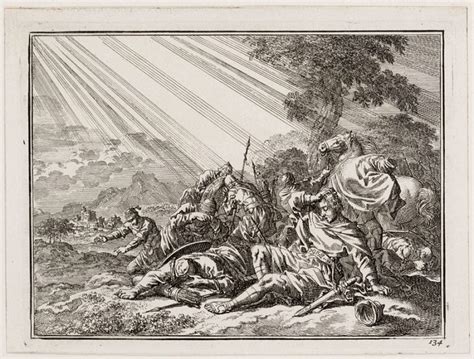 Een afbeelding van de bekering van Paulus op weg naar Damascus.