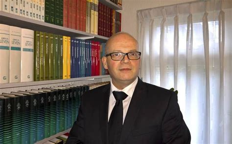 Ds. A. Goedvree tijdens een kerkdienst