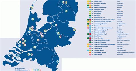 overzichtskaart met locaties van boerenprotesten