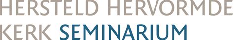 Logo van het Hersteld Hervormd Seminarie met Latijnse spreuk