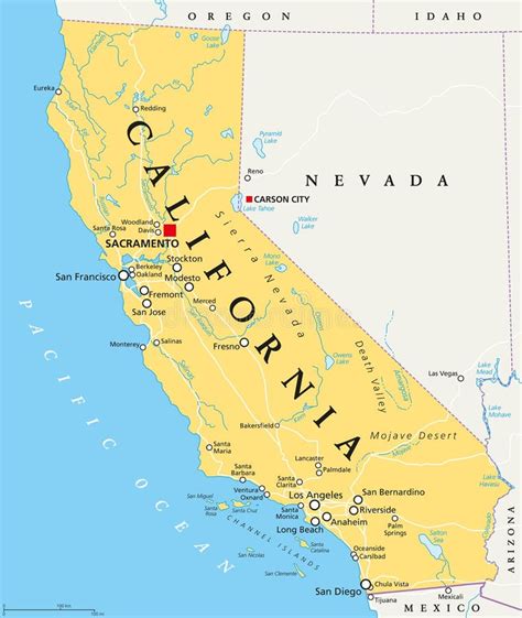 Een kaart van Californië, met de locatie van Garden Grove aangegeven.