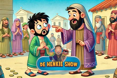 illustratie van Simon de Tovenaar die om voorbede vraagt aan Petrus en Johannes