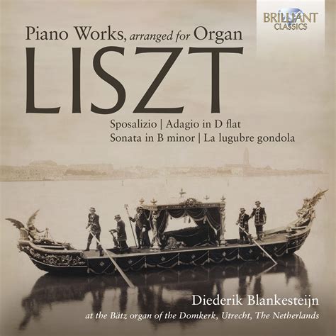 Cover van het debuutalbum 'Liszt: Piano works, arranged for organ'