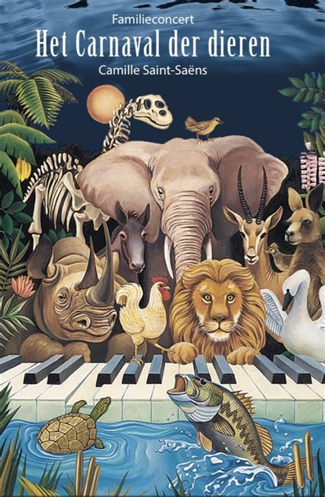 Illustratie van dieren uit het Carnaval der Dieren